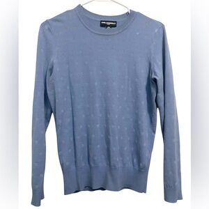 Karl Lagerfeld Blue Polka Dot Sweater